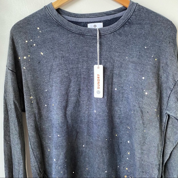 Sundry Paint Splatter Crew Neck Pullover - Picture 3 of 14
